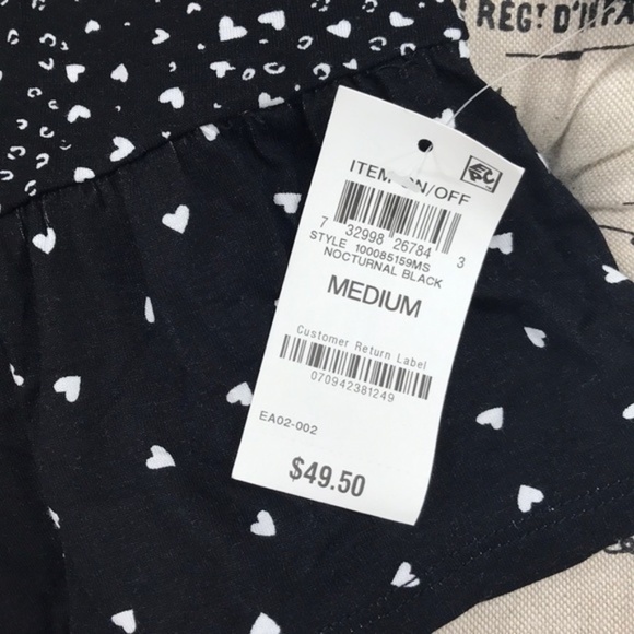 Style & Co Printed Off-The-Shoulder Top - Picture 3 of 5